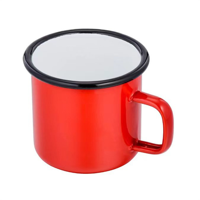 Tasse personnalisée en gros d'usine, cadeau de café, tasse émaillée de couleur Macron