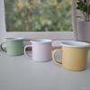 Tasse en émail pastel, cadeau minimaliste, digne du bureau à domicile