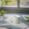 Tasse en émail pastel, cadeau minimaliste, digne du bureau à domicile