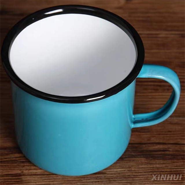 Tasse personnalisée en gros d'usine, cadeau de café, tasse émaillée de couleur Macron