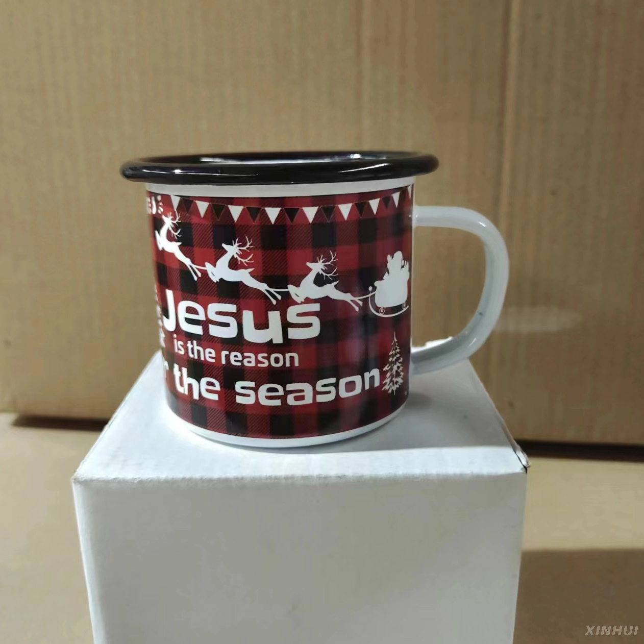 Fabricants en gros de tasses cadeaux de décoration de Noël personnalisées