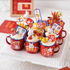 Tasse à gâteau en céramique Imitation lait pour enfants, décoration de noël, tasse en émail pour Dessert