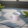 Tasse en émail pastel, cadeau minimaliste, digne du bureau à domicile