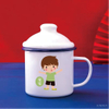 Tasse en émail épais, cadeau de famille, tasse à lait Parent-enfant