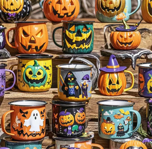 Tasse de lanterne de citrouille hantée - Cadeau d’Halloween unique avec ambiance effrayante