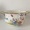 Pot à cuisson en émail avec couvercle, pot à soupe vintage pot à mijotage avec poignée pour la cuisine
