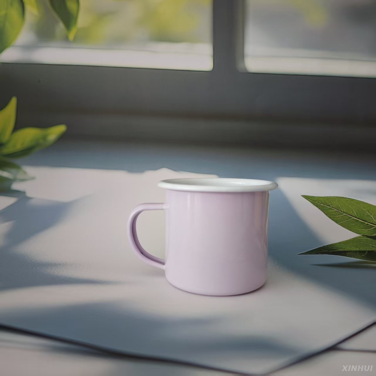 Tasse en émail pastel, cadeau minimaliste, digne du bureau à domicile