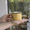 Tasse à lait pour enfants, tasse en émail décorée de gâteau multicolore